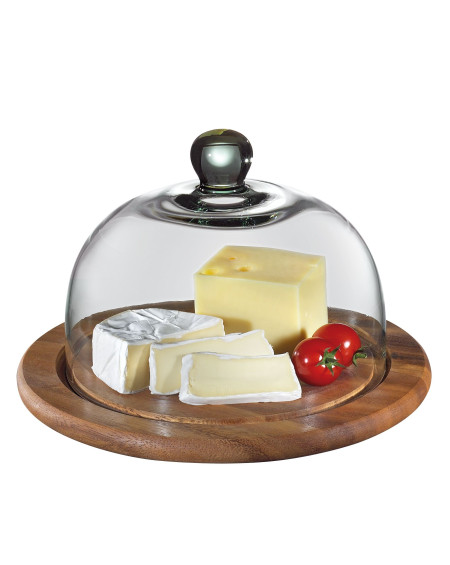 ENSEMBLE CLOCHE + COUTEAUX A FROMAGE Ø30CM KUCHENPROFI