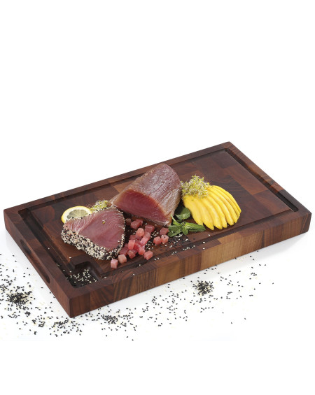 BLOC DE BOUCHER 45X25X4CM NOYER KUCHENPROFI