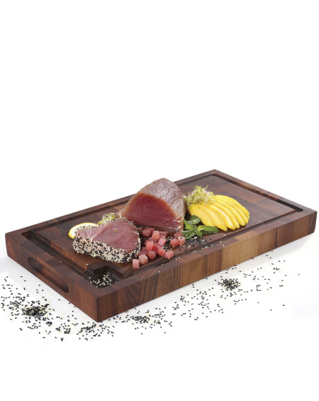 BLOC DE BOUCHER 45X25X4CM NOYER KUCHENPROFI