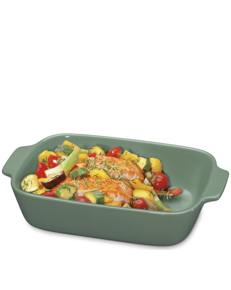 PLAT A FOUR PORTO 30CM RECTANGULAIRE JADE KUCHENPROFI