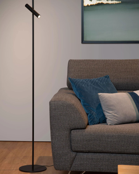 LAMPADAIRE PHILON Ø23XH140 NOIR LUCIDE