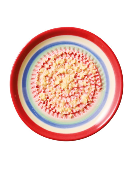 ASSIETTE GRATTOIR A AIL Ø12 ARC EN CIEL ROUGE