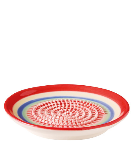 ASSIETTE GRATTOIR A AIL Ø12 ARC EN CIEL ROUGE