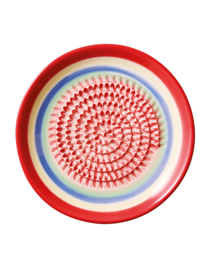 ASSIETTE GRATTOIR A AIL Ø12 ARC EN CIEL ROUGE