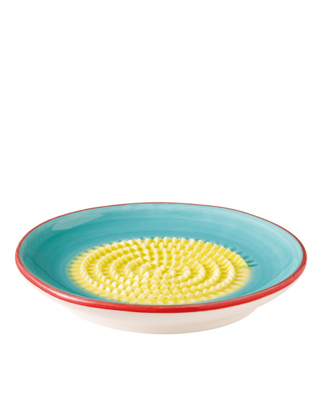 ASSIETTE GRATTOIR A AIL Ø12 BLEU LAGUNE