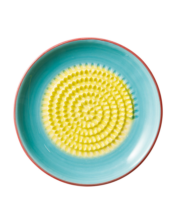 ASSIETTE GRATTOIR A AIL Ø12 BLEU LAGUNE