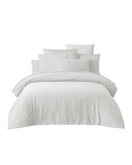 DRAP HOUSSE TALOA SATIN DE COTON 140X200 BLANC - HAOMY