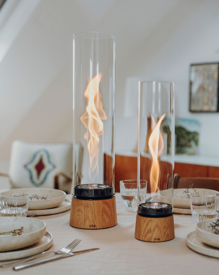 SPIN AIR 1200 TABLETOP FIREPLACE OAK (CHENE) HOFATS