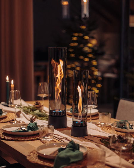 SPIN AIR 900 TABLETOP FIREPLACE ALL BLACK HOFATS