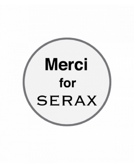 ASSIETTE RECTANGULAIRE MERCI N°1 XL BLEU FONCE SERAX