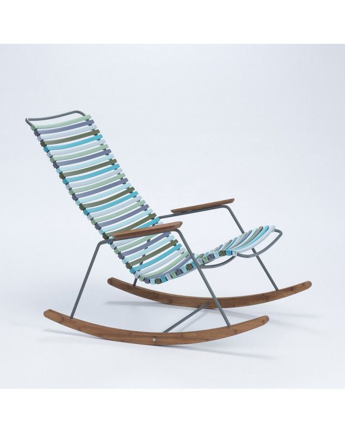ROCKING CHAIR CLICK GRIS MULTICOLORE HOUE