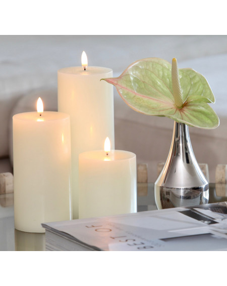 BOUGIE LED IVOIRE Ø7,8 X 20 CM UYUNI LIGHTING