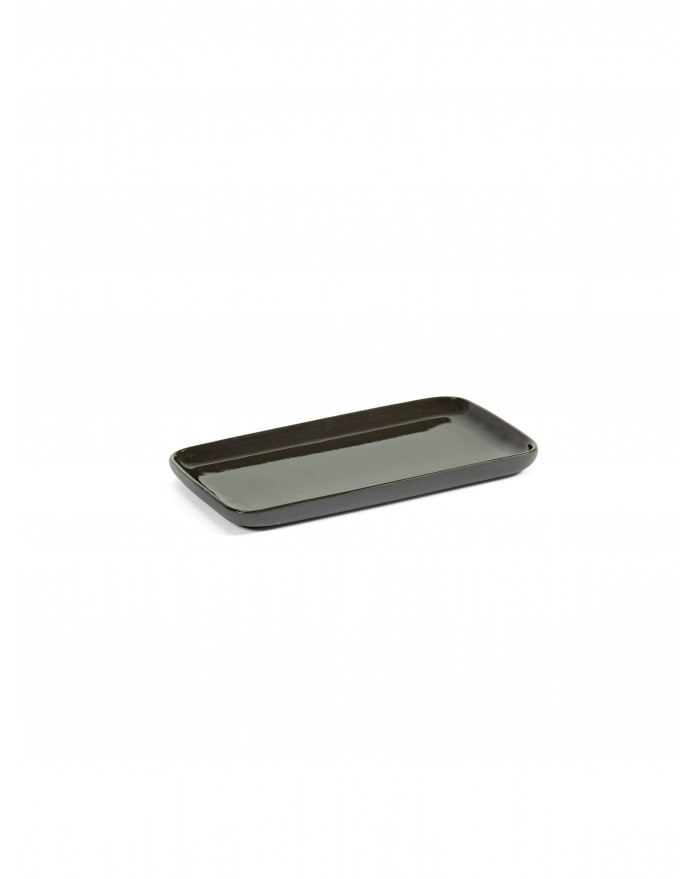 PLATEAU RECTANGULAIRE GRIS COSE 16,2X9,8XH1,2 SERAX