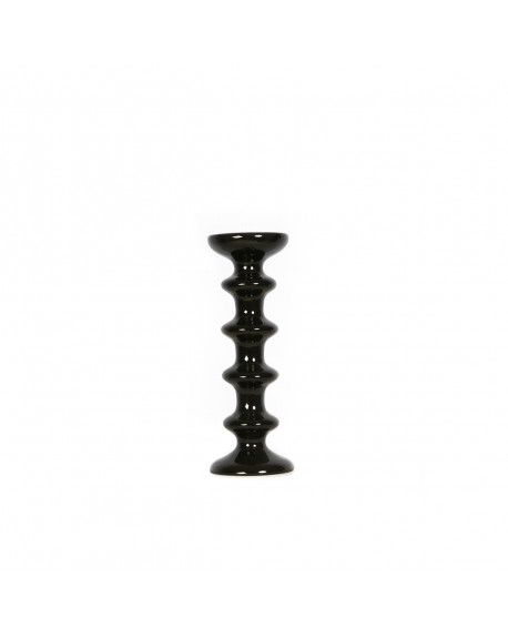 BOUGEOIR SLAVE NOIR H25CM - MAISON SARAH LAVOINE