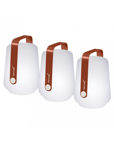 BALAD LOT DE 3 LAMPES OCRE ROUGE - FERMOB