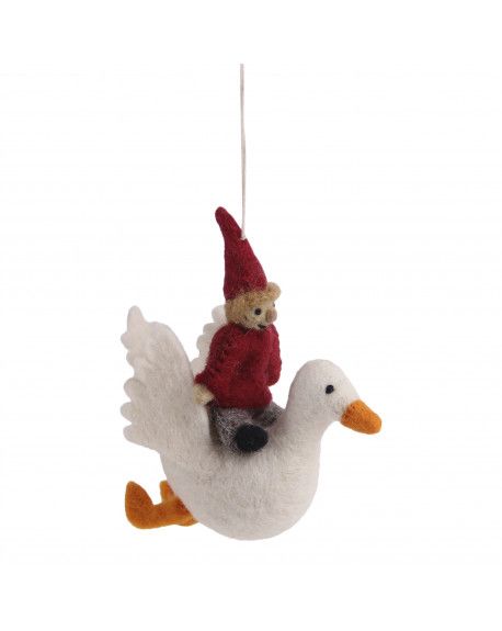 BONHOMME SUR OIE 13X10 - EN GRY & SIF