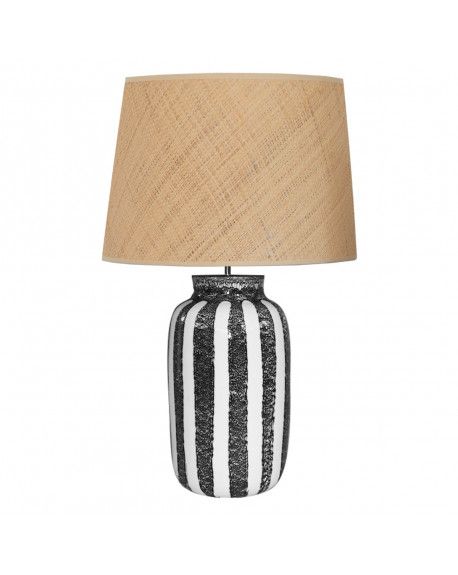 LAMPE DE TABLE PALMARIA NOIR H59XL20 - MAISON SARAH LAVOINE