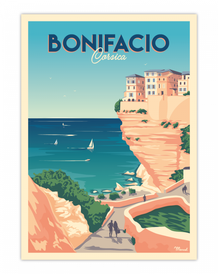 Affiche 50x70 Poster SETE - Marcel Travel Posters Taille 30 x 40 cm