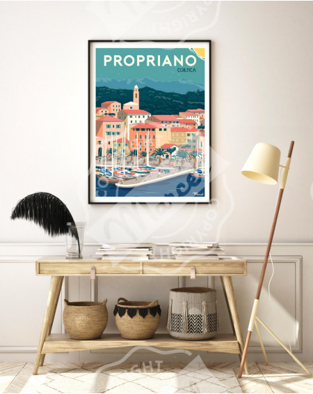 AFFICHE 30X40 PROPRIANO MARCEL TRAVEL POSTERS