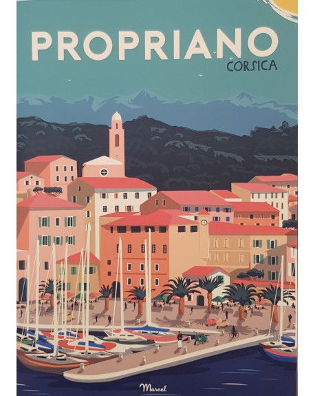 CARNET DE NOTES A5 PROPRIANO - MARCEL TRAVEL POSTERS
