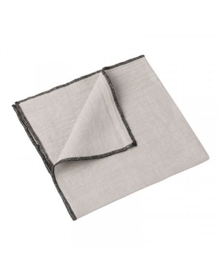 SERVIETTE DE TABLE LURI NATUREL 40X40 HARMONY HAOMY
